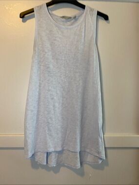 Athleta Light Blue Sleeveless Layered-Hem Tank - size small
